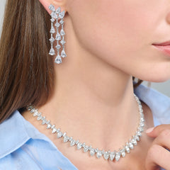 Mini Diamond Chandelier Earrings