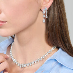 Mini Diamond Raindrop Earrings
