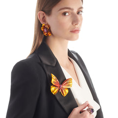 Magma Butterfly Brooch