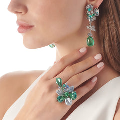 Paraiba Orchid Earrings