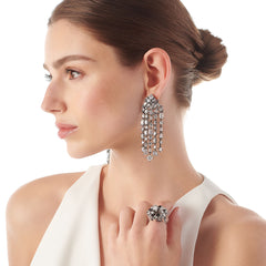 Black Diamond Pavé Panettone Ring