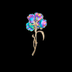 Rainbow Parrot Tulip Brooch