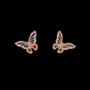 Rose Butterfly Studs