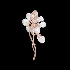 Rose Cherry Corsage Brooch