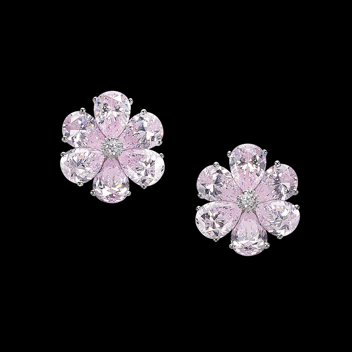 Rose Marguerite Daisy Earrings