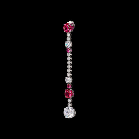 Ruby Garden & Time Morse Code Earrings – Anabela Chan Joaillerie