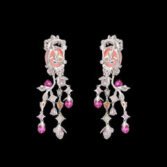 Ruby Passiflora Earrings