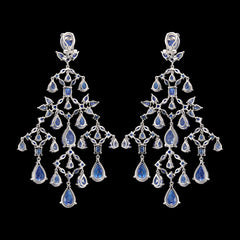 Sapphire Celestial Cascade Earrings