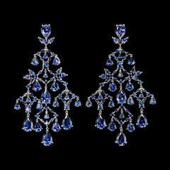 Sapphire Celestial Cascade Earrings