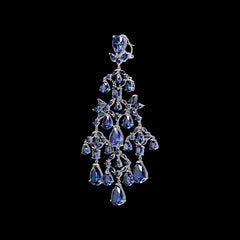 Sapphire Celestial Cascade Earrings