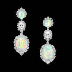 Sky Opal Drop Earrings