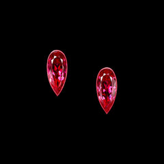 Bleeding Heart Ruby Studs