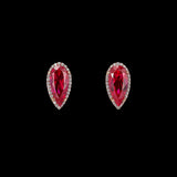 The Bleeding Heart Ruby Tear Studs, Earrings, Anabela Chan Joaillerie - Fine jewelry with laboratory grown and created gemstones hand-crafted in the United Kingdom. Anabela Chan Joaillerie is the first fine jewellery brand in the world to champion laboratory-grown and created gemstones with high jewellery design, artisanal craftsmanship and a focus on ethical and sustainable innovations.