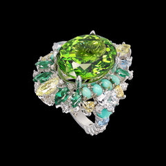 Tourmaline Poseidon Ring