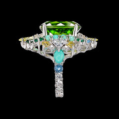 Tourmaline Poseidon Ring