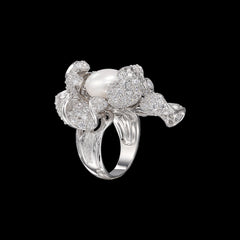 White Mini Blossom Ring