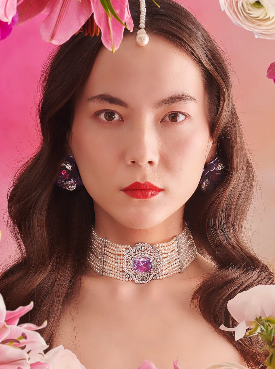 Anabela-Chan_Joaillerie_Collections_Floral_Fantasies_-_The_Marvels_Lavender Bloom Earrings