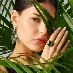 Emerald Cinderella Ring