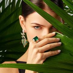 Emerald Cinderella Ring