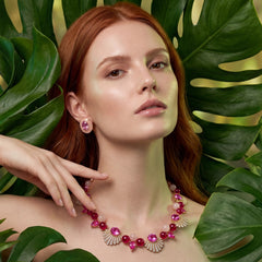 Ruby Rose Ariel Necklace. Lab-Grown Ruby