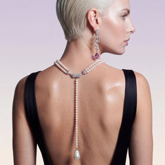 Lilac Scallop Lace Earrings. Lab-Grown Amethyst