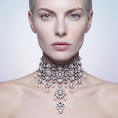Satine Noir Choker. Lab-Grown Simulated Diamond