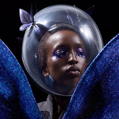 Blue Butterfly Earrings. Lab-Grown Sapphire
