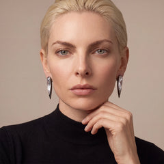 Origami Diamond Glimmer Earrings. Lab-Grown Simulated Diamond