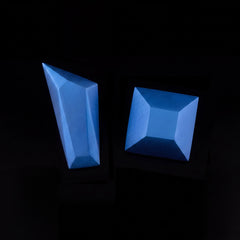 Primary. Blue Aluminium Earrings