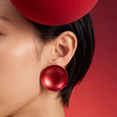 Primary. Crimson Aluminium Earrings