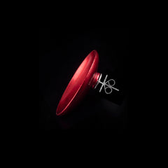 Primary. Crimson Aluminium Earrings