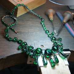 Emerald Valour Sautoir Necklace