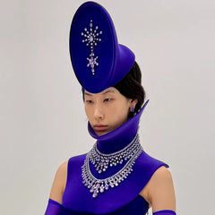 Lilac Cushion Wing Studs