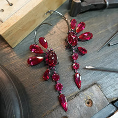 Ruby Valour Earrings