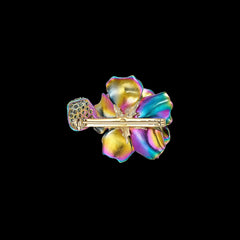 Acid Rainbow Bloom Brooch