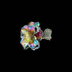 Acid Rainbow Bloom Brooch