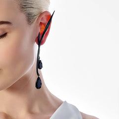 Aluminium Blades of Grass Earrings