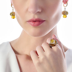 Amber Virosa Earrings