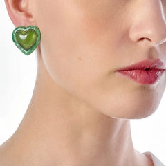 Apple Heart Earrings