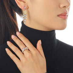 Diamond Nova Starburst Ring