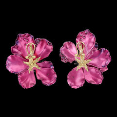 Begonia Poppy Earrings