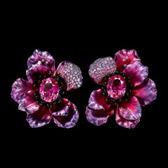 Begonia Poppy Earrings