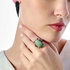Black Diamond Glimmer Earrings