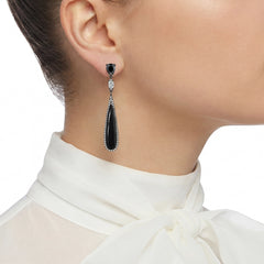 Black Diamond Shard Earrings