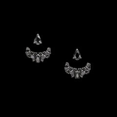 Black Diamond Twinkle Ear-Jackets