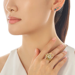 Citrus Primrose Bouquet Ring