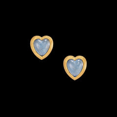 Blueberry Heart Studs