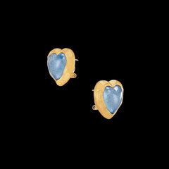 Blueberry Heart Studs