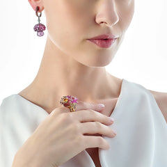 Amethyst Virosa Earrings