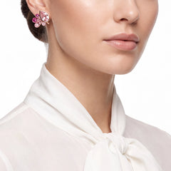 Blush Girolle Studs. Lab-Grown Sapphire